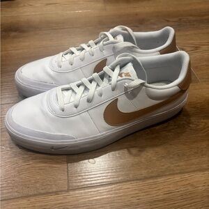 Nike Men's White and Tan Sneakers